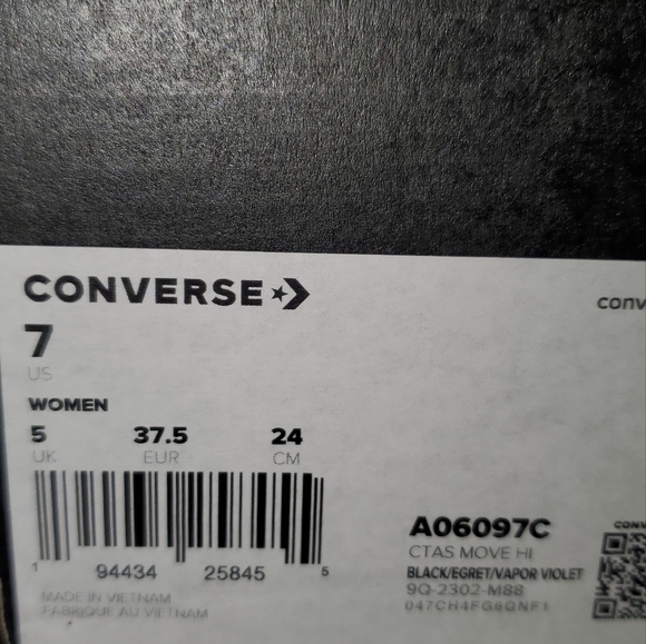 CONVERSE CTAS Move Hi Platform DIY Beads Women's Sz / A06097C - Picture 8 of 10